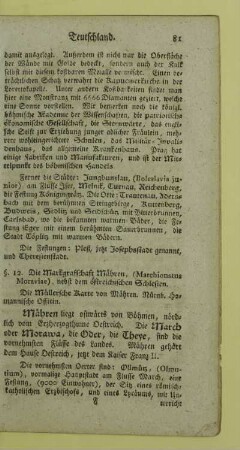 12. Die Markgrafschaft Maehren, (Marchionatus Moraviae), nebst dem oestreichischen Schlesien