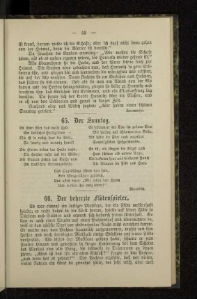 66. Der beherzte Flötenspieler.