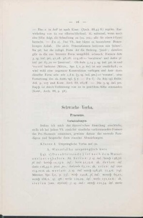 Schwache Verba.