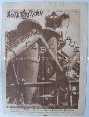 Proletarische Halbmonatszeitschrift "Der Rote Stern" u.a. zum Reichsjugendtag des K.J.V.D. in Chemnitz