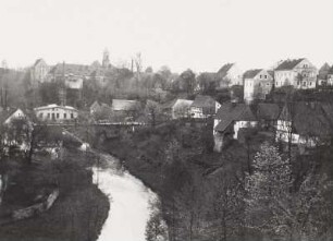 Lohmen : Ortsansicht mit ehem. Kammergut und Dorfkirche