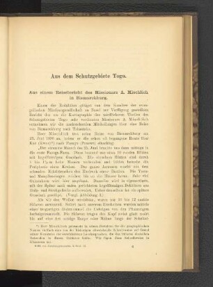 Aus dem Schutzgebiete Togo.