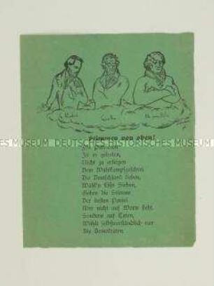 Illustrierter Handzettel der Demokratischen Partei (DDP) zur Reichstagswahl 1924 ?