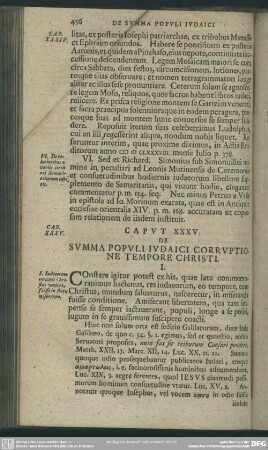 Caput XXXV. De summa populi Iudaici corruptione tempore Christi
