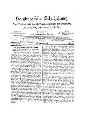 28. Allgemeine Schlesw.-Holst. Lehrerversammlung in Tondern