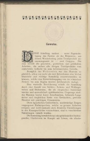 Gewebe.