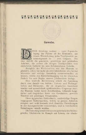 Gewebe.