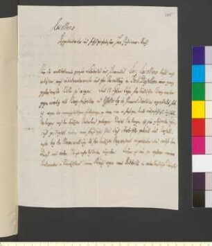 Brief von Bloede, Gottlob an Goethe, Johann Wolfgang von