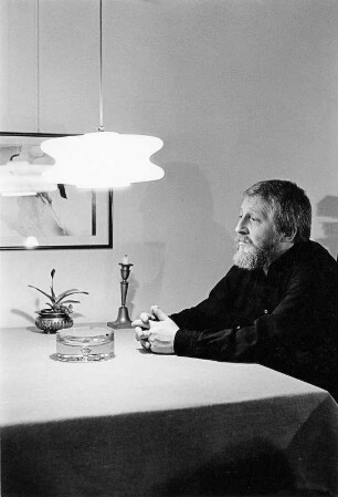 Der Maler Ingo Kirchner in seiner Wohnung