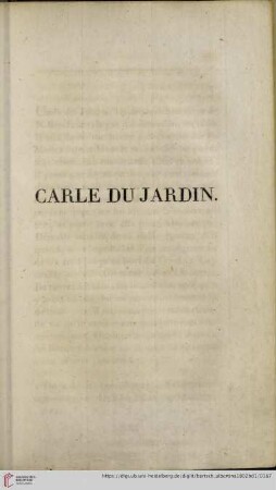 Carle du Jardin