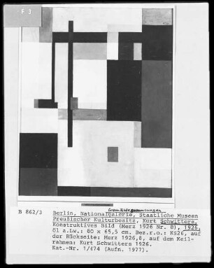 Konstruktives Bild (Merz 1926 Nr. 8)