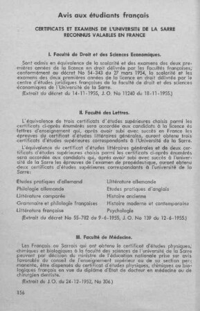 Avis aux étudiants français