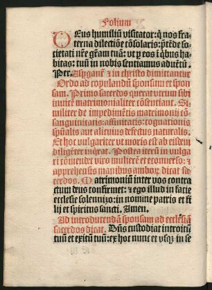 Ordo ad copulandum sponsum et sponsam.