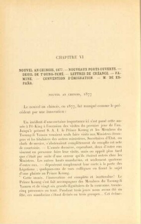 Chapitre VI. Nouvel an Chinois, 1877. - ...