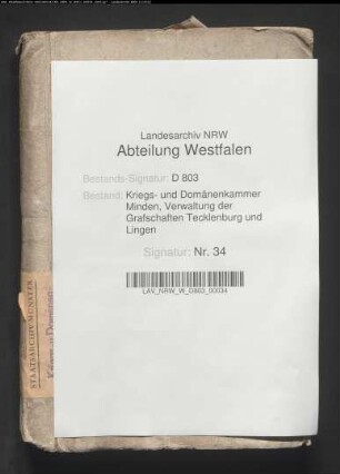 Hypothekenbuch der Bauerschaft Seeste, Vogtei Cappeln