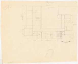 Krankenhaus, Clerf (Clervaux): Obergeschossgrundriss