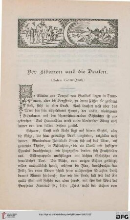 Der Libanon und die Drusen