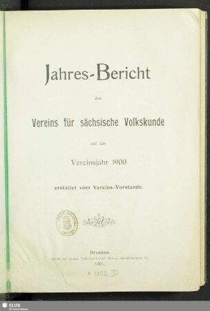 [3].1900(1901): Jahresbericht