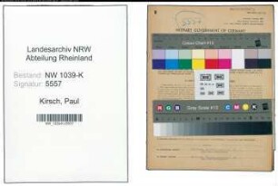 Entnazifizierung Paul Kirsch , geb. 05.10.1897 (Feuerwehrmann)