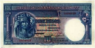 Geldschein, 10 Pesos, 1935