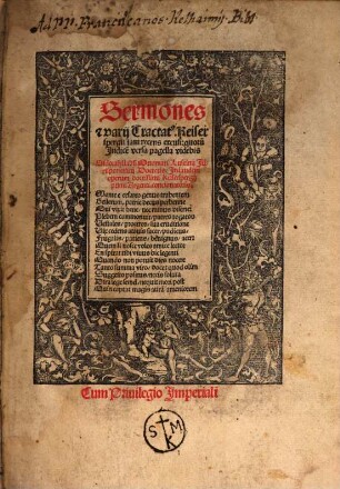 Sermones e[t] varij Tractat[us] Keiserspergii