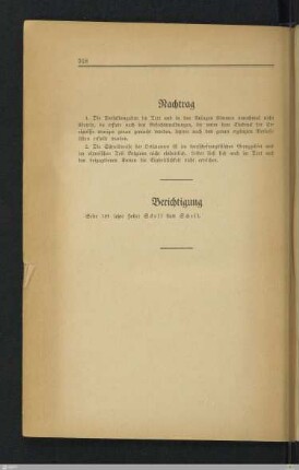 Nachtrag, Berichtigung