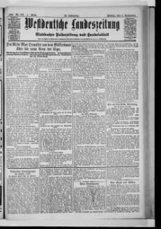 Westdeutsche Landeszeitung : Gladbacher Volkszeitung und Handelsblatt : allgemeiner Anzeiger für den gesamten Niederrhein : die Niederrheinische Heimatzeitung