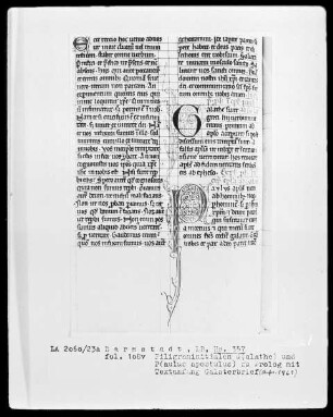 Neues Testament — Initialen G(alathe) und P(aulus apostolus), Folio 108verso