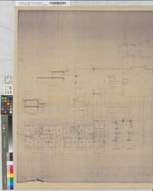 Empfangsgebäude Duisburg Hbf, Abrechnungszeichnung: Grundriß 2. Obergeschoß, M. 1:100