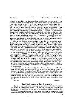 Das Schulprogramm eines Generals