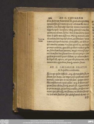 Ad C. Caesarem Oratio de Republica ordinanda.