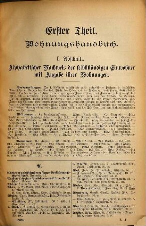 Wohnungs- und Geschäfts-Handbuch der königlichen Residenz- und Hauptstadt Dresden : für das Jahr .... 1894 = Ausg. 40