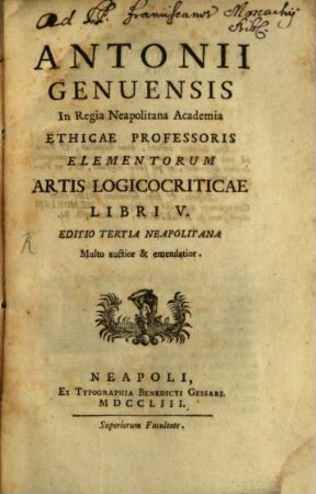 Elementa artis logico-criticae