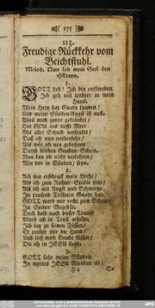 113. Freudige Rückkehr vom Beichtstuhl.