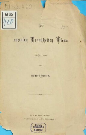 Die socialen Krankheiten Wiens