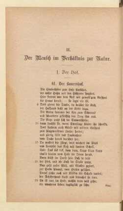 II. Der Mensch im Verhältnis zur Natur