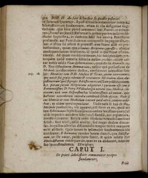 Caput I. De priori Scholasticis communiter recepto fundamento.