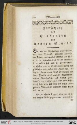 Fortsetzung des Siebenten und Achten Stuecks
