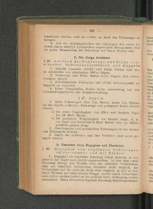 D. Verhalten beim Begegnen und Überholen