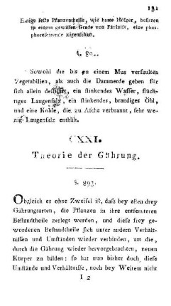 CXXI. Theorie der Gährung.