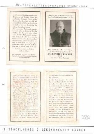 Wimmer, Laurentius