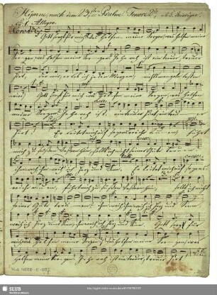 [Solo and coro:] Tenore 2.do