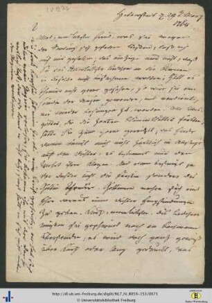 Brief (NL 7/IV B 77).