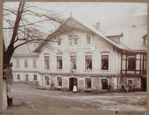 Der Gasthof "Die Teichschänke" in Burgk (später Freital-Burgk)
