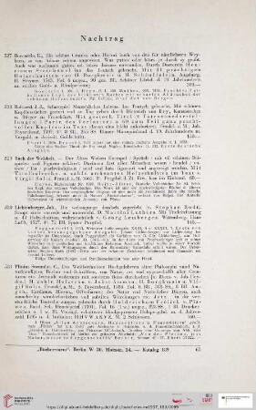 Nachtrag (Nr. 527 - 534)