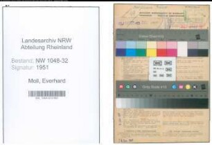 Entnazifizierung Everhard Moll , geb. 06.10.1896 (Zeichner)