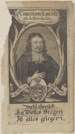 Bildnis des Christianus Lorentz ab Adlershelm