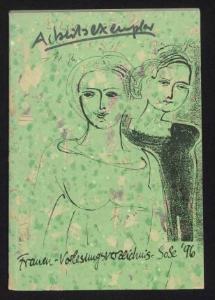 SS 24.1996: Frauenvorlesungsverzeichnis