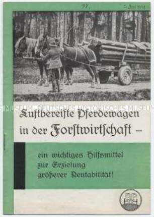 Achsen, Räder und Bremsen an Pferdewagen