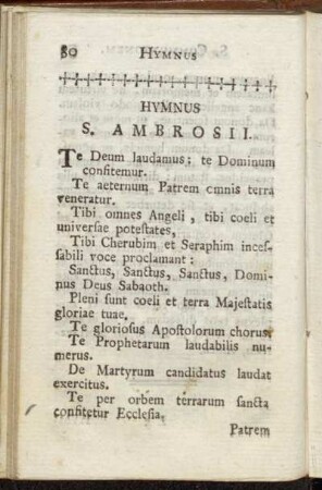 Hymnus S. Ambrosii.